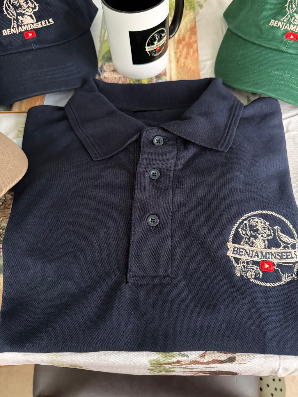 Navy Polo (full logo)