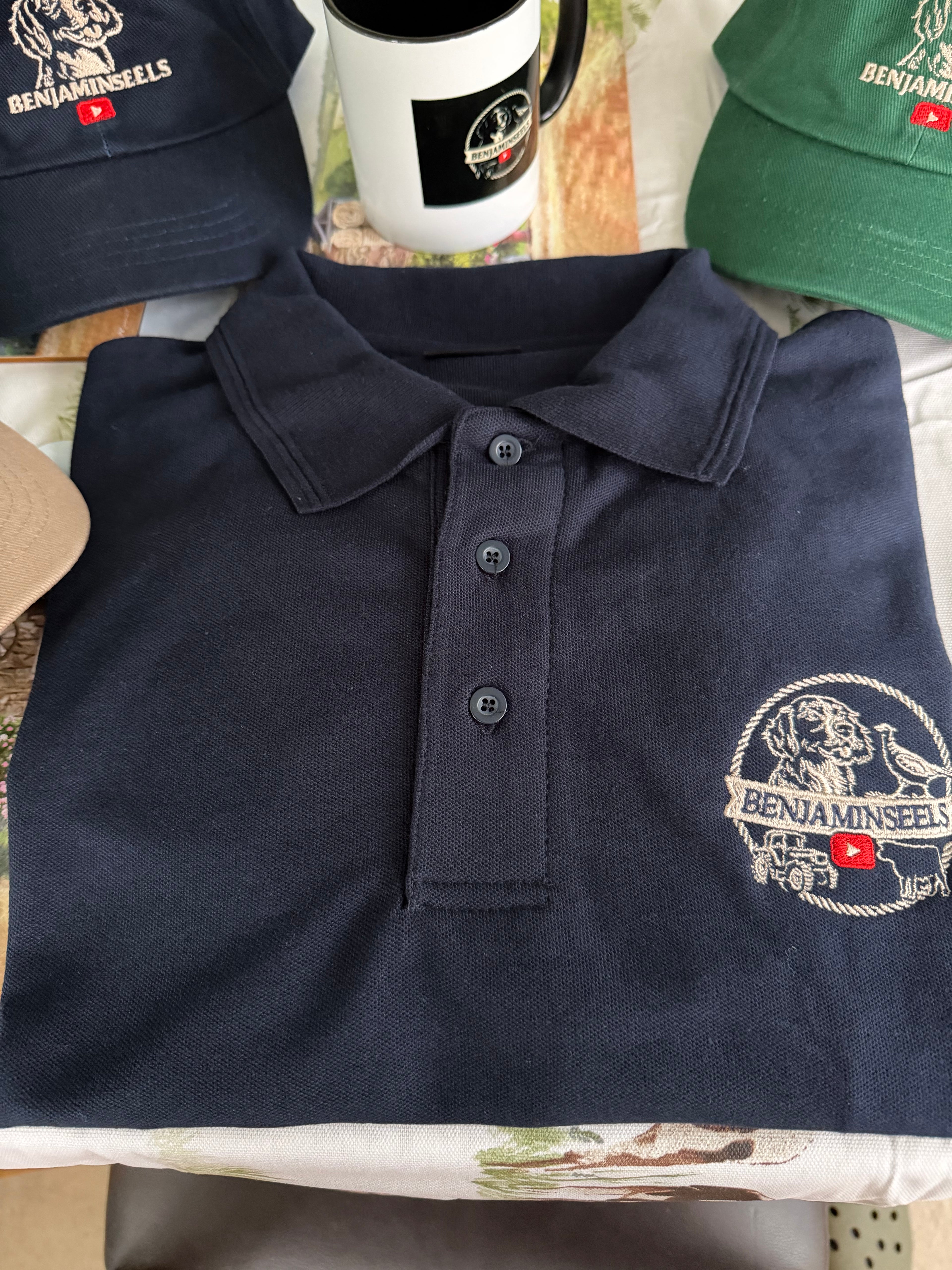 Navy Polo (full logo)